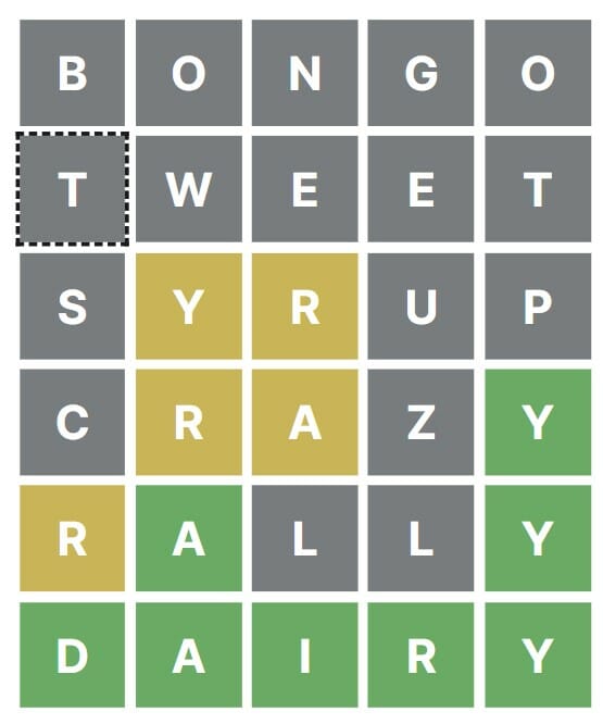 Daily Crosswordle 137 Respuesta - 5 de junio de 2022