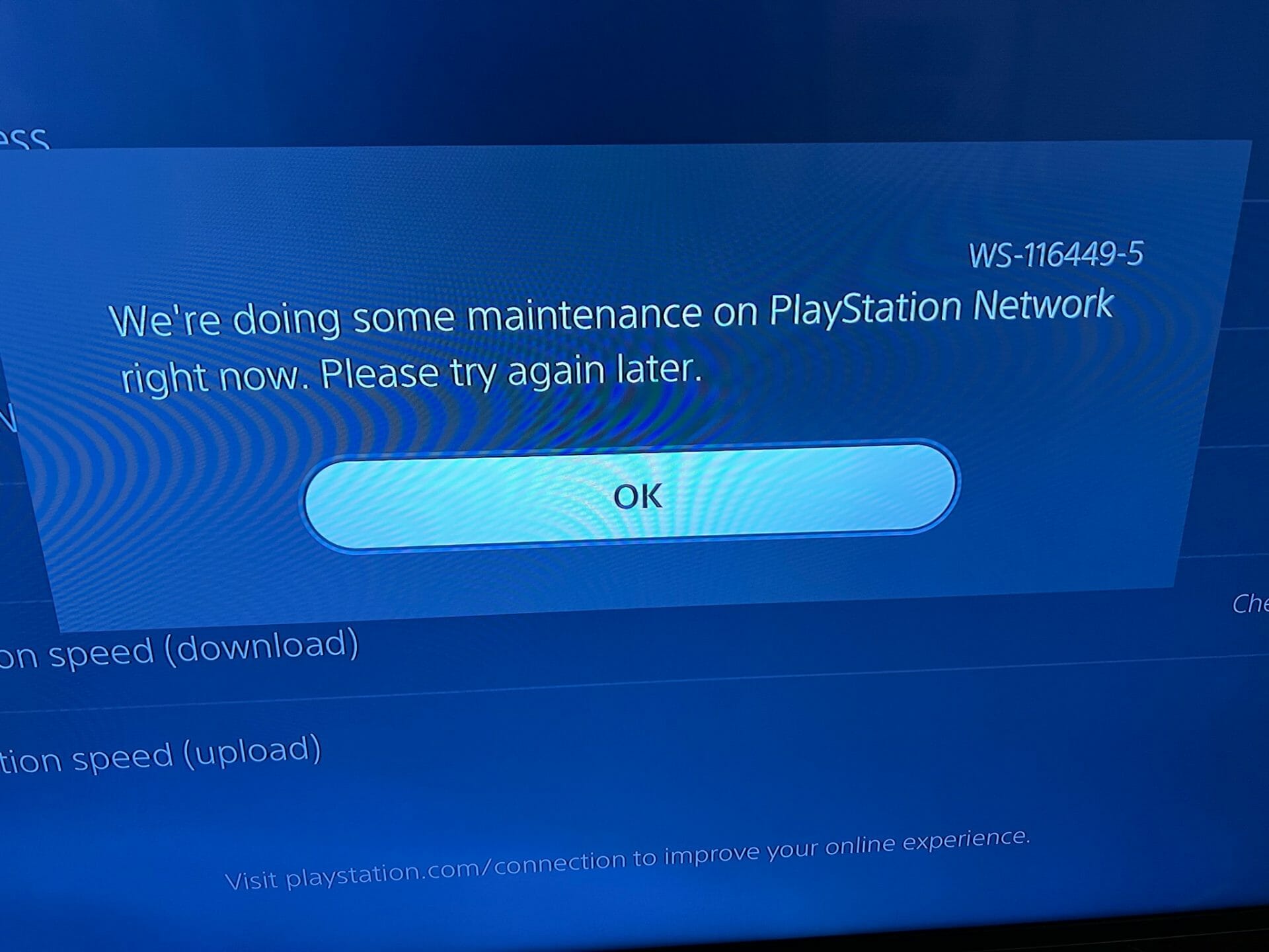 Mantenimiento de red de PlayStation WS-116449-5