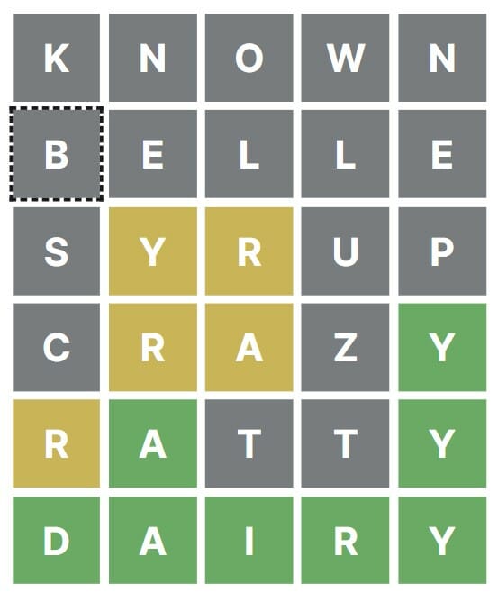 Daily Crosswordle 137 Respuesta - 5 de junio de 2022