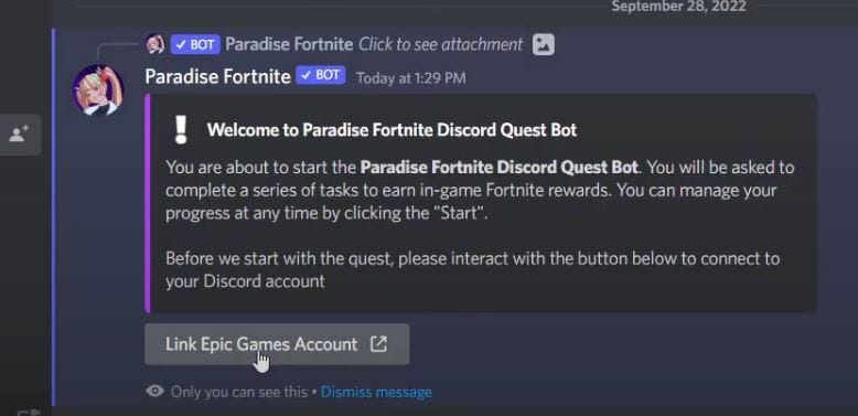 Paraíso Fortnite Discord Bot