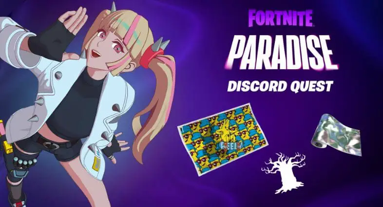 Recompensas de Fortnite Discord Paradise Quest