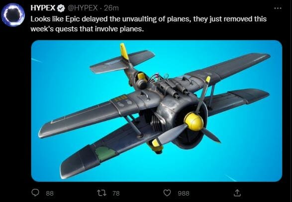 Hacer que los aviones regresen a Fortnite