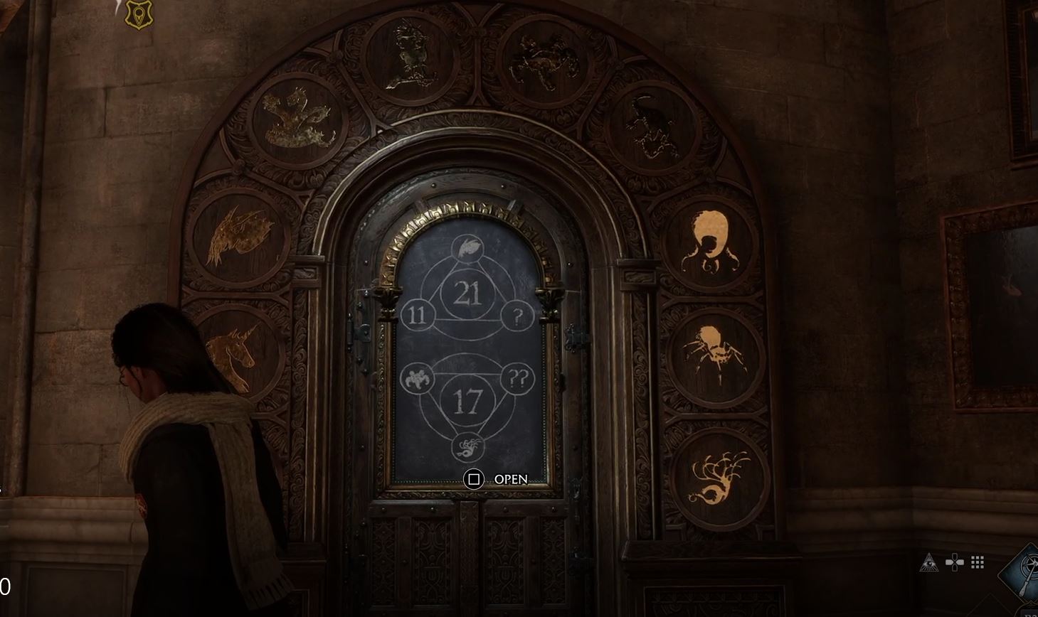 Puertas de rompecabezas del legado de Hogwarts