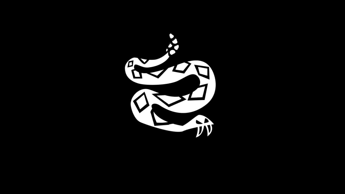 Bandera de serpiente de cascabel 