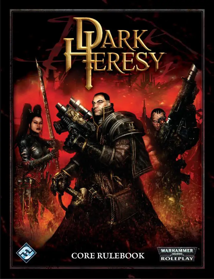 La portada de la segunda edición de Dark Heresy.