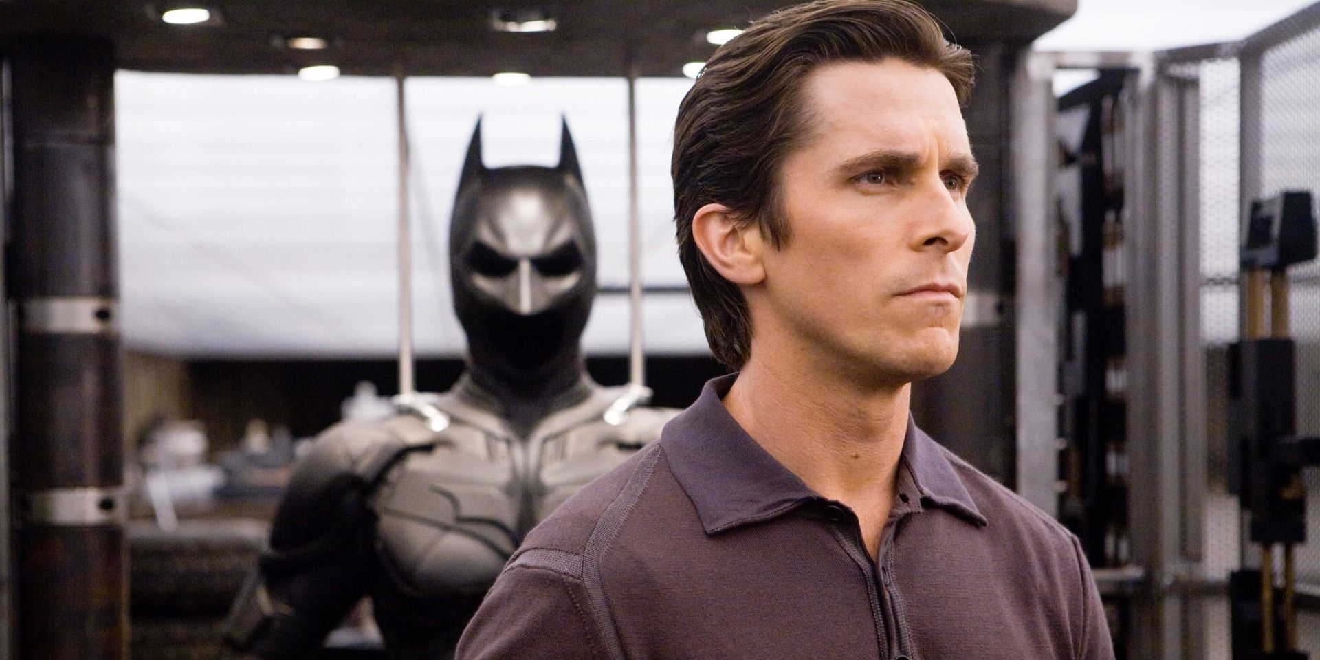 Christian Bale como Bruce Wayne en El caballero oscuro