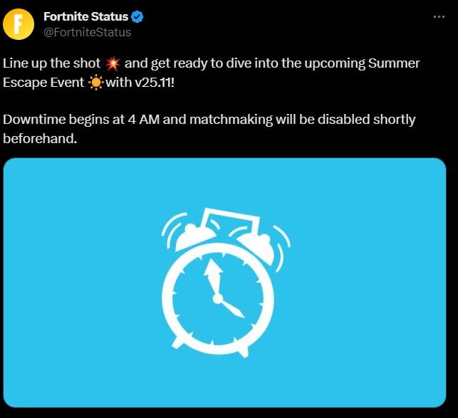Fortnite Nueva actualización 3.95 27 de junio de 2023 Servidores caídos