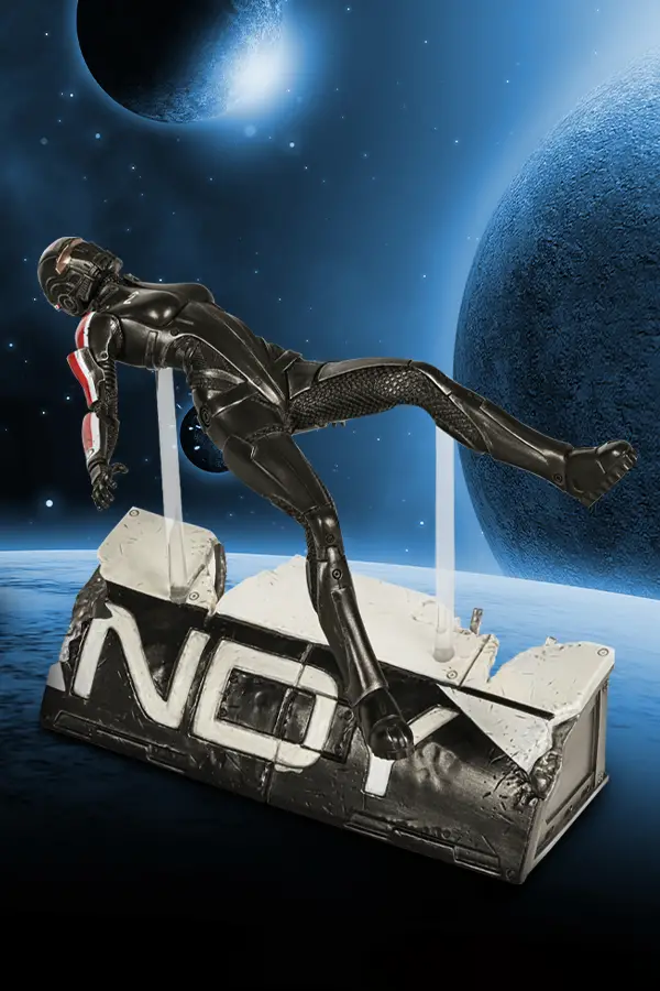 La estatua cancelada de Bioware de la escena de la muerte del Comandante Shepard en Mass Effect 2
