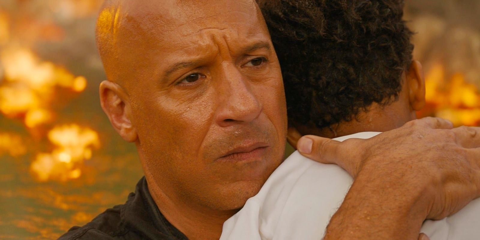 Vin Diesel se ve triste mientras abraza a su hijo en Fast X