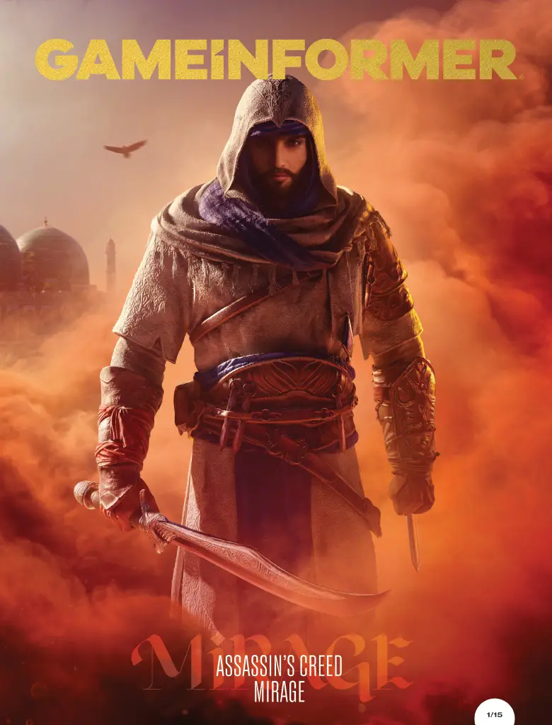 Assassin's Creed Mirage Game Informer Revelación de portada Número 359 Basim Ubisoft Bordeaux 5 de octubre Fecha de lanzamiento Jugabilidad