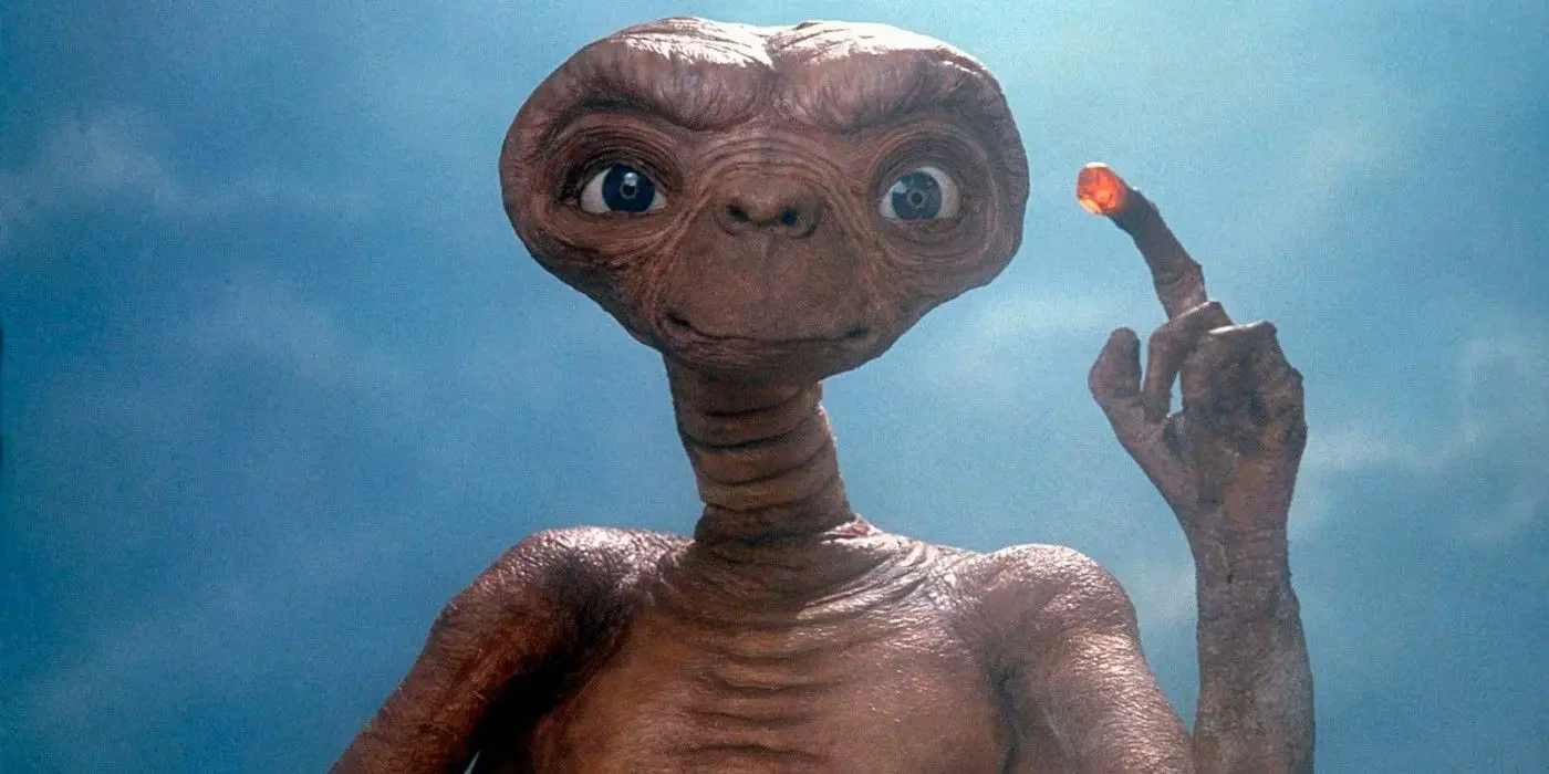 ET levanta el dedo en 'ET El Extraterrestre'