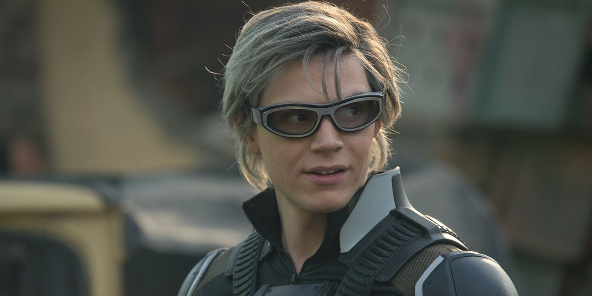 Evan Peters como Quicksilver de la franquicia X-Men