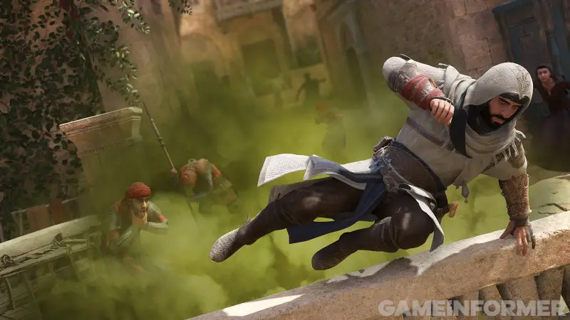 Assassin's Creed Mirage Game Informer Historia de portada exclusiva Imagen del centro de cobertura Captura de pantalla