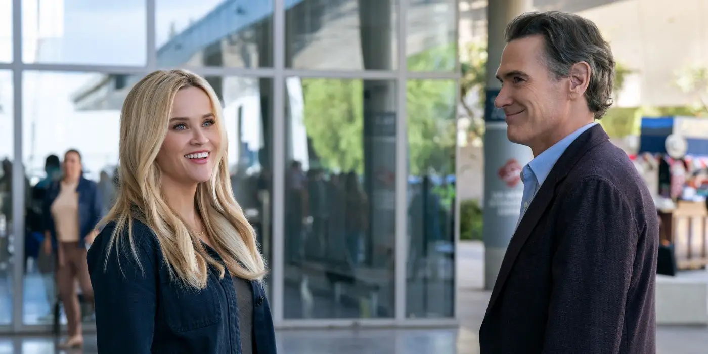 Reese Witherspoon y Billy Crudup como Bradley y Cory en The Morning Show 