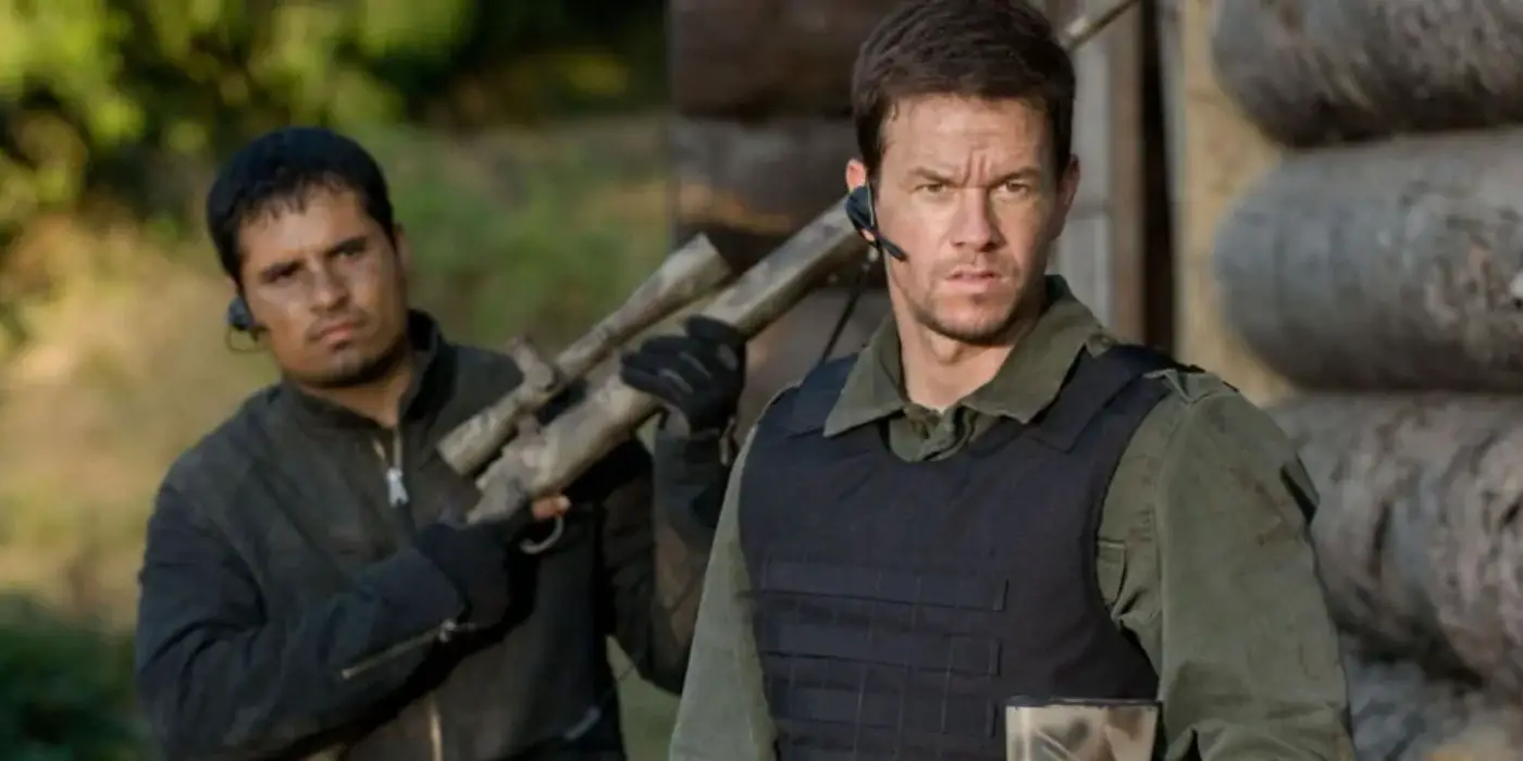 Mark Wahlberg y Michael Peña en 'Shooter' (2007)