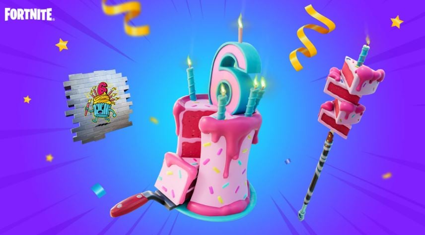 Recompensas gratuitas del sexto cumpleaños de Fortnite 2023