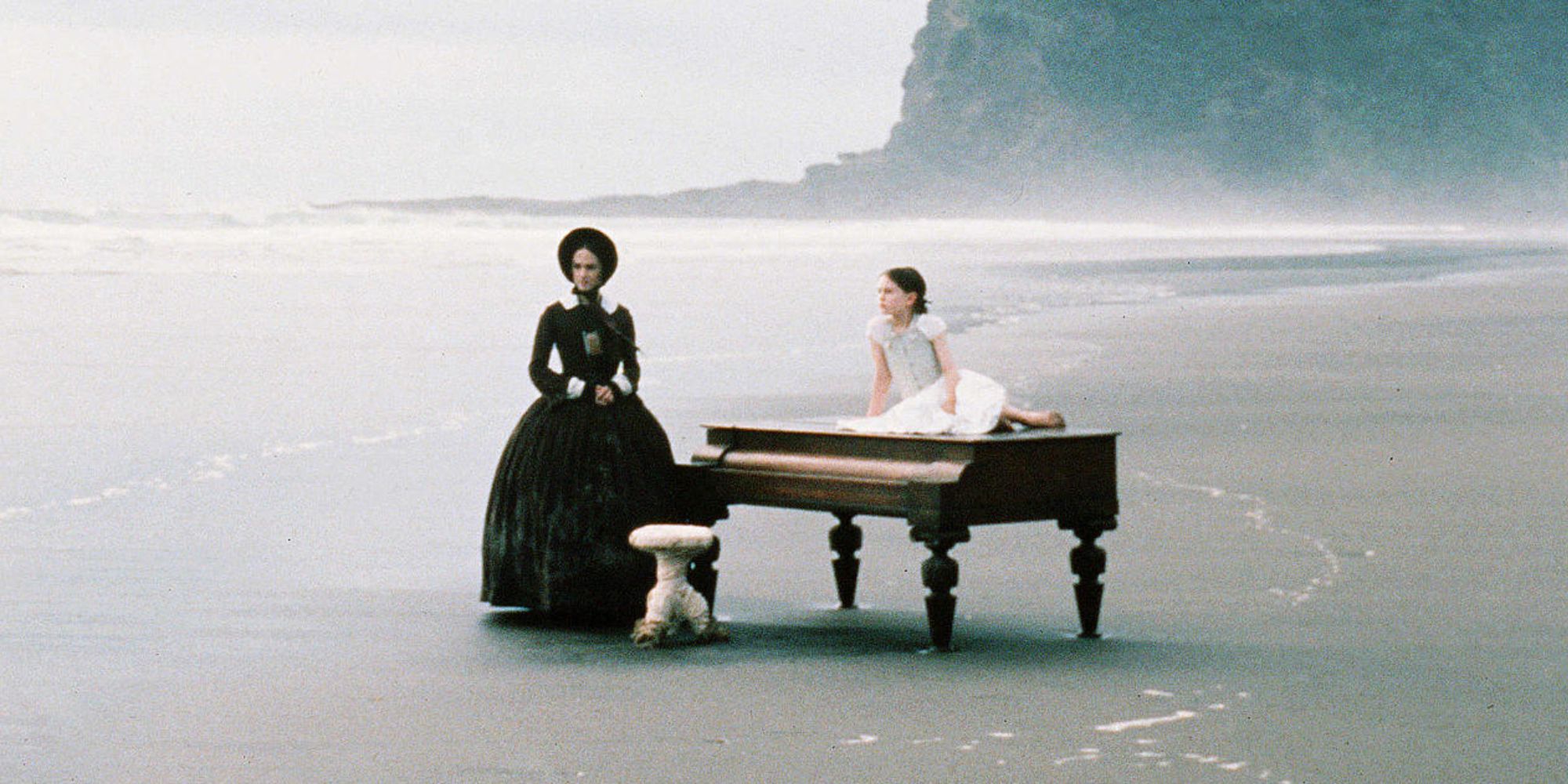 Anna Paquin y Holly Hunter en El piano
