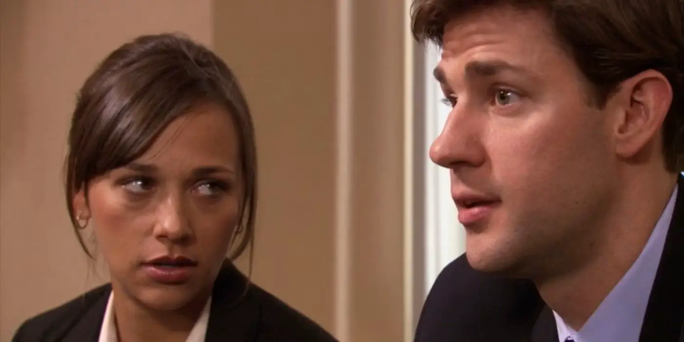 Karen y Jim en conflicto en 'The Office'