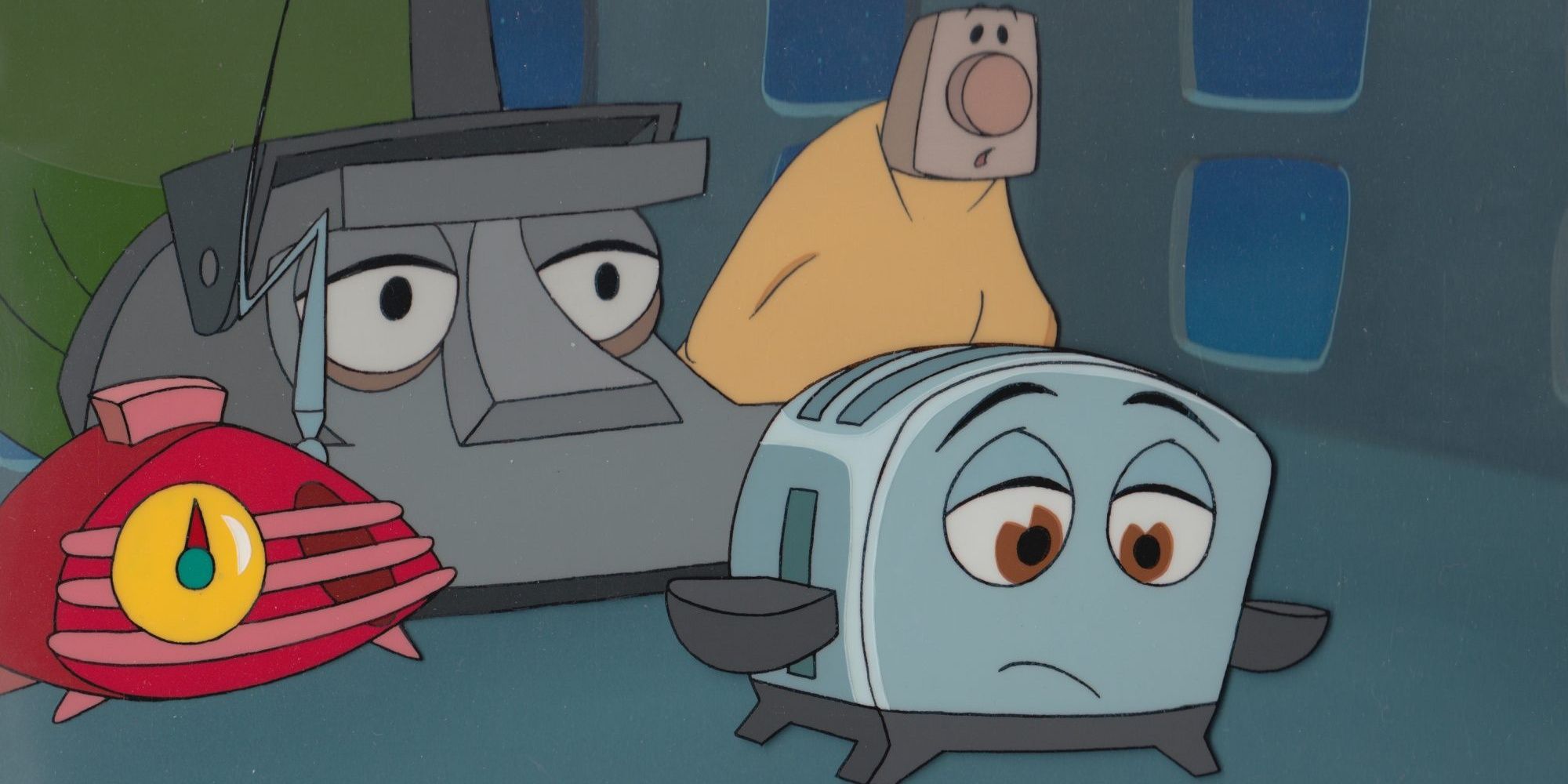 Toaster, Blanky, Kirby y Radio en The Brave Little Toaster.
