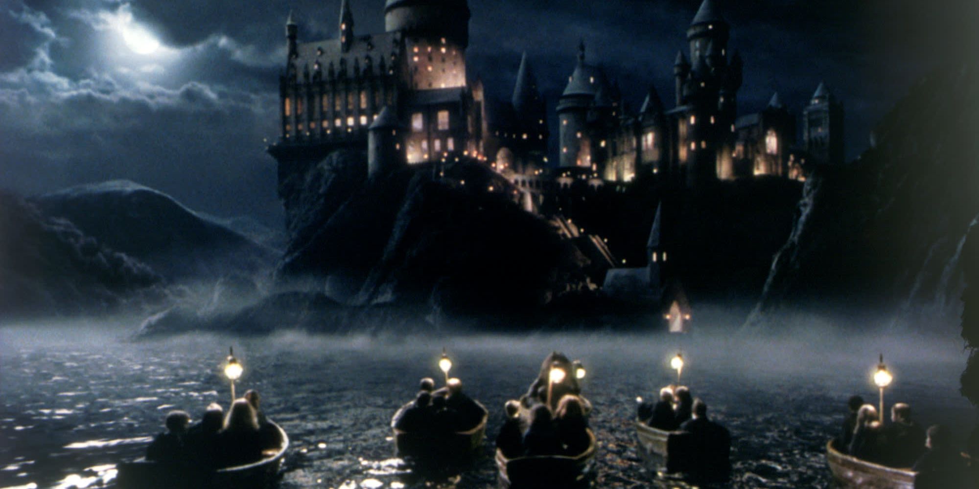 Barcos que llegan a Hogwarts en Harry Potter y la piedra filosofal