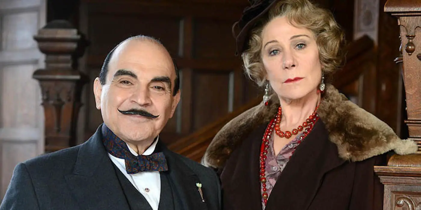 David Suchet y Zoe Wanamaker en Poirot de Agatha Christie 