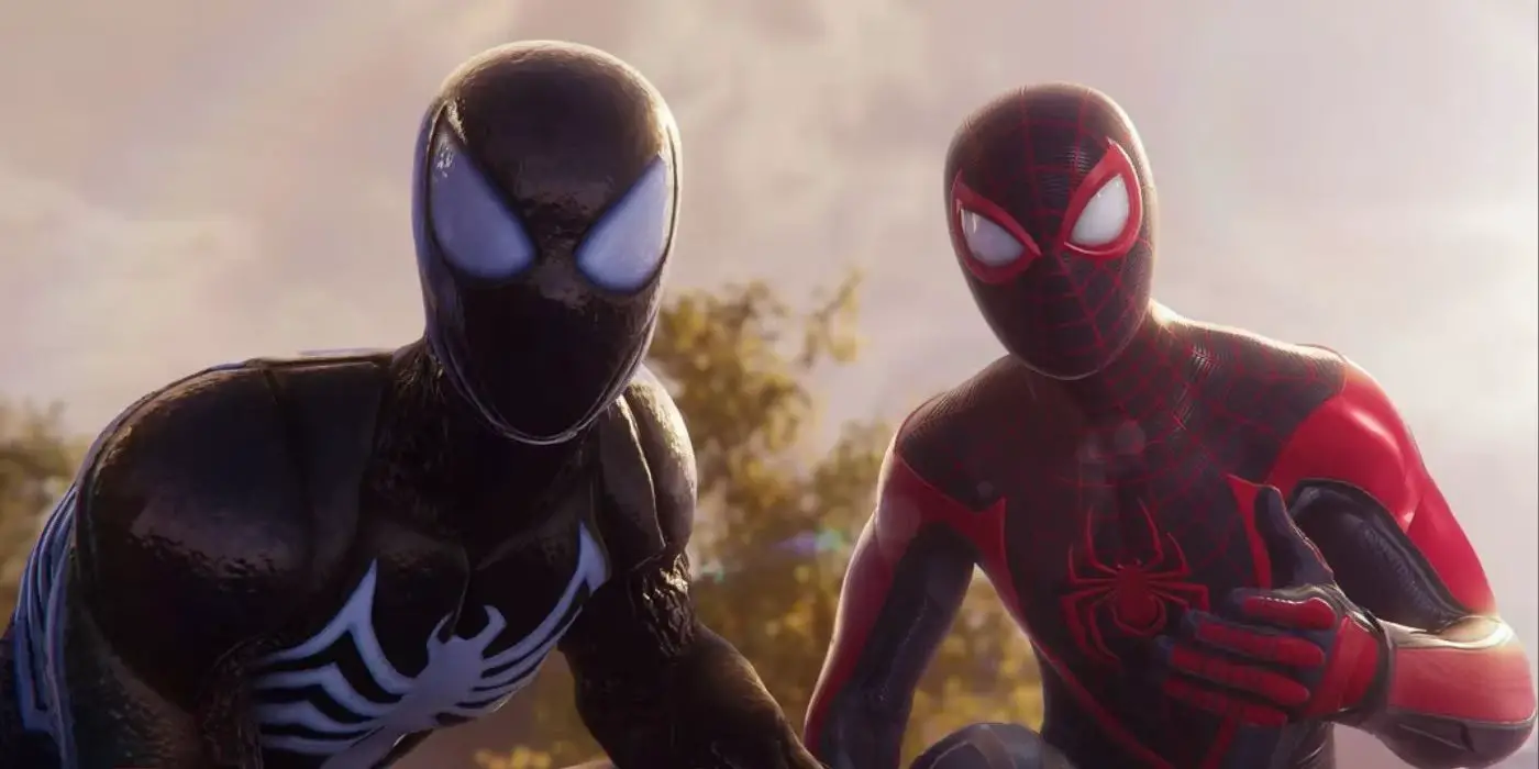 Marvel's Spider-Man 2 traje negro peter y miles
