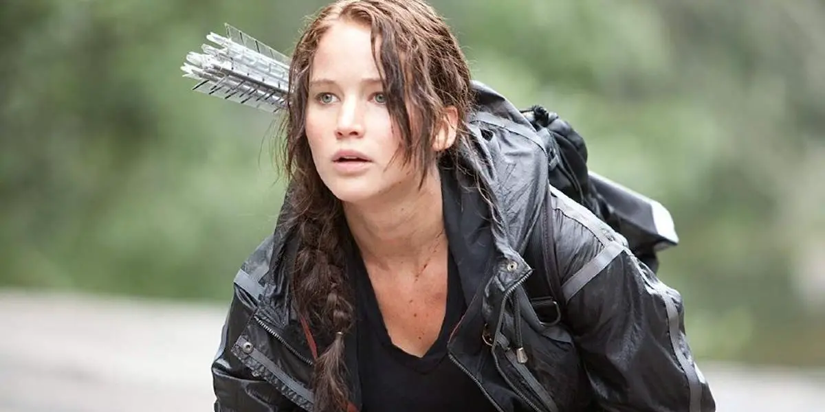 Jennifer Lawrence como Katniss en Los juegos del hambre (2012)