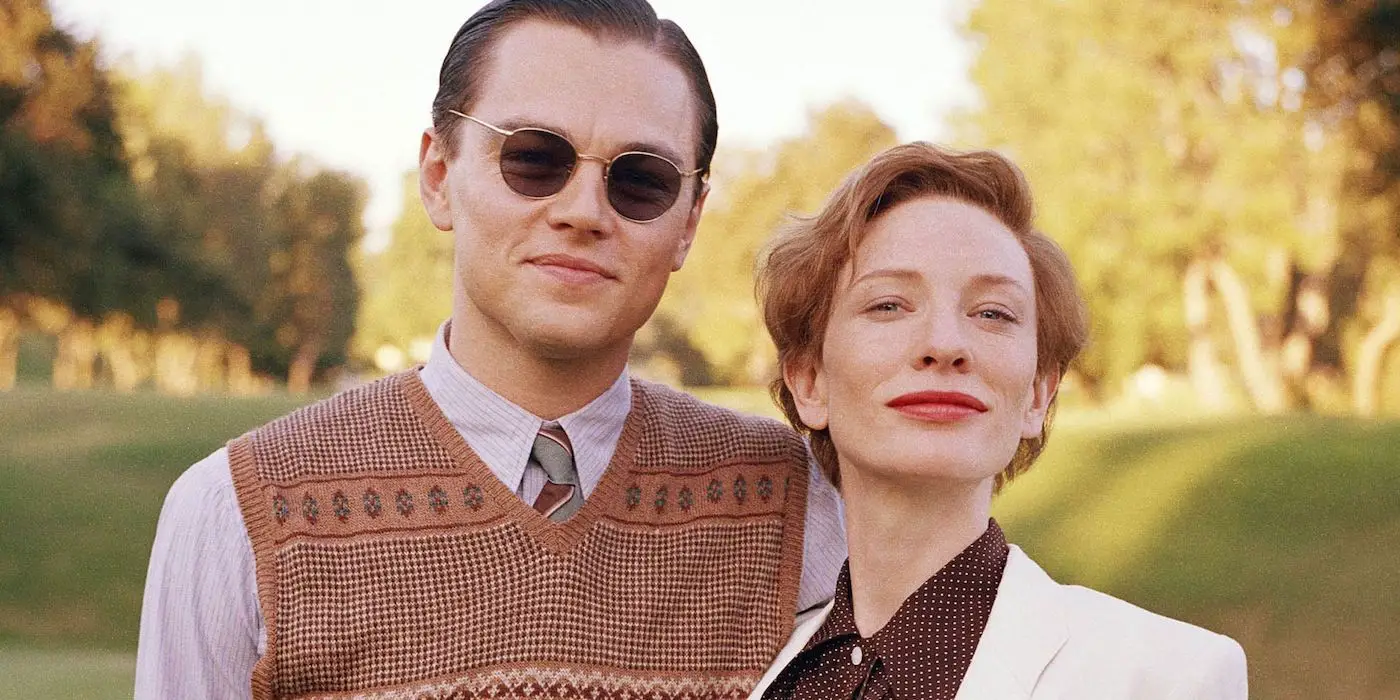 Leonardo DiCaprio y Cate Blanchett en El aviador