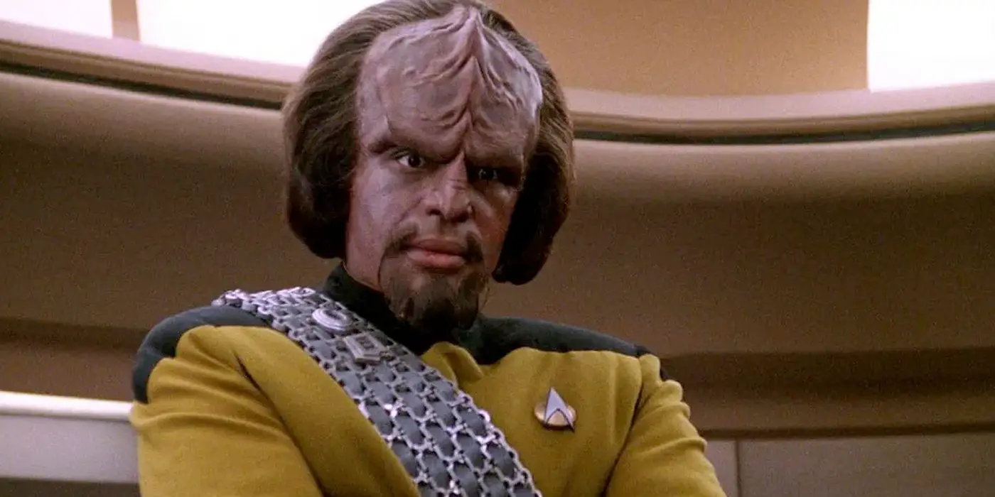 Michael Dorn como Worf en Star Trek: La próxima generación
