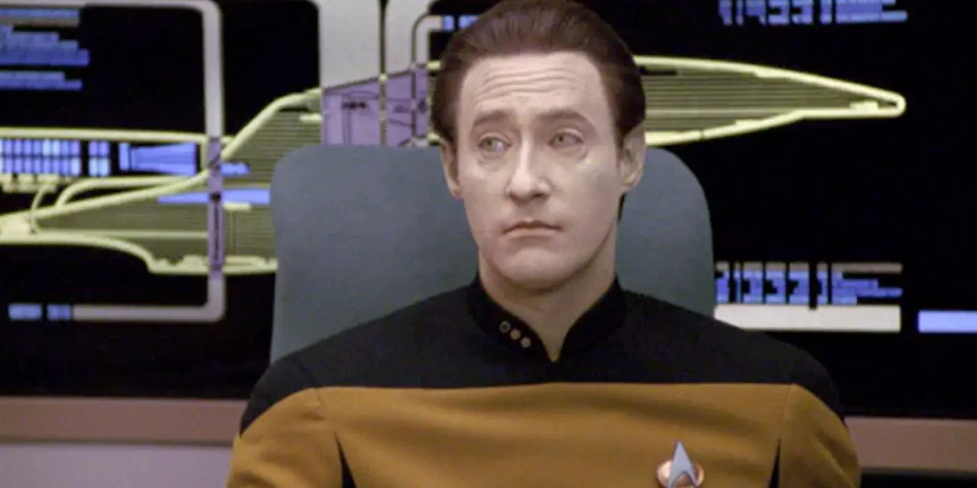 Brent Spiner como datos en Star Trek: La próxima generación