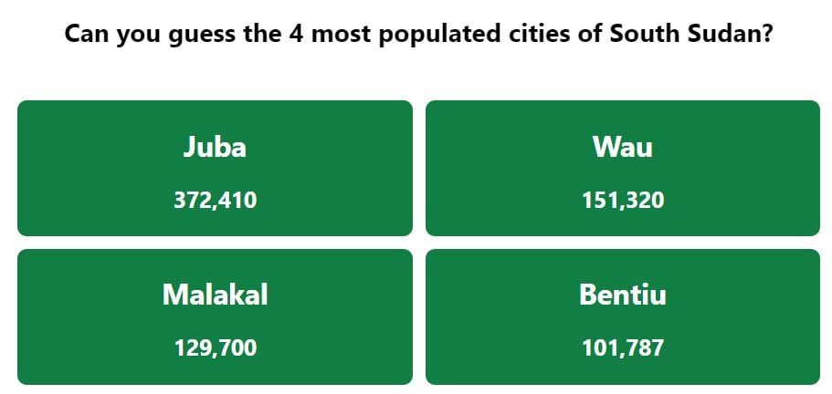 Bonificación diaria de Worldle 657 Respuesta de las ciudades más pobladas: 9 de noviembre de 2023