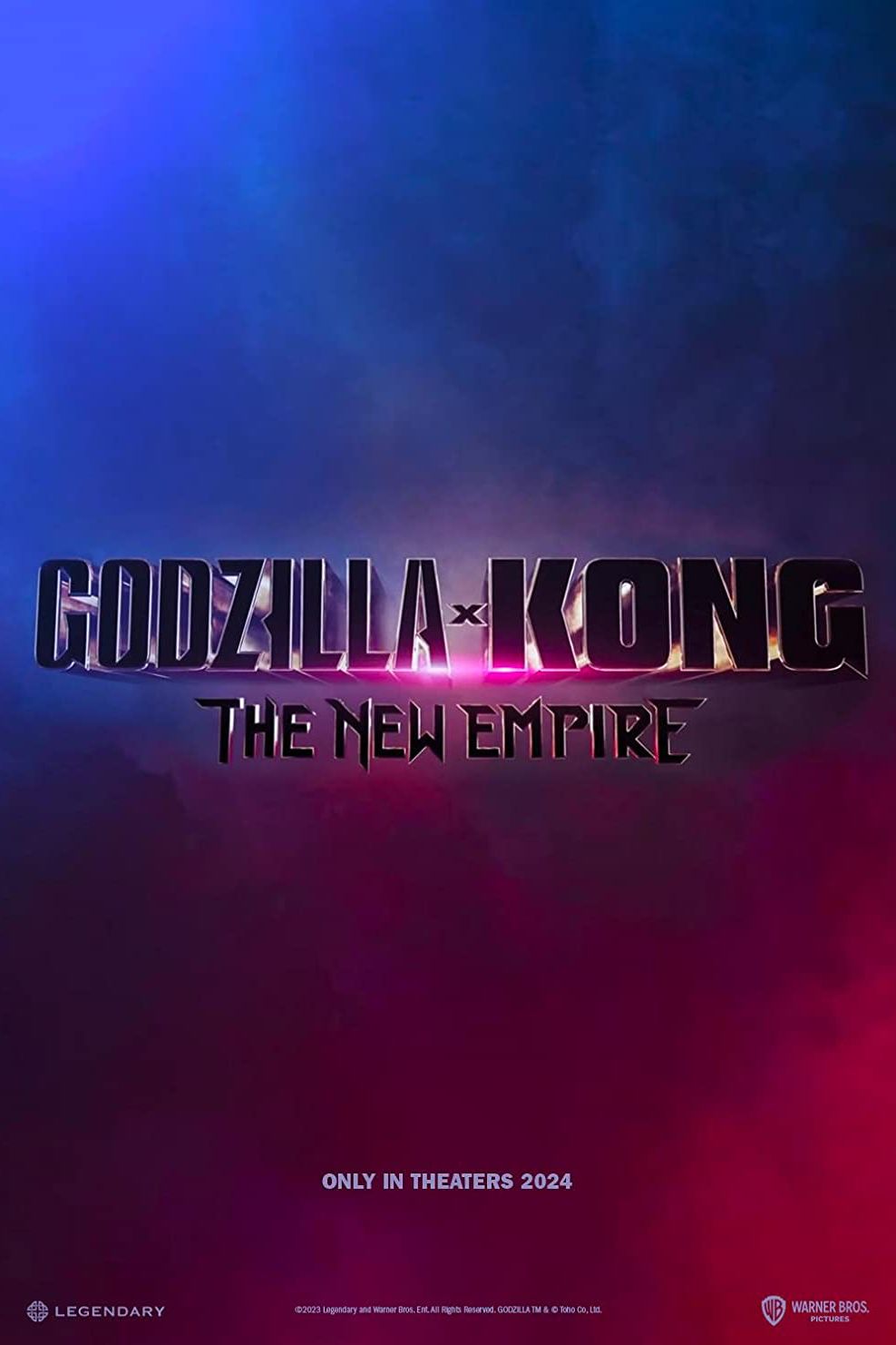 Godzilla X Kong El nuevo imperio Póster de la película teaser 2024