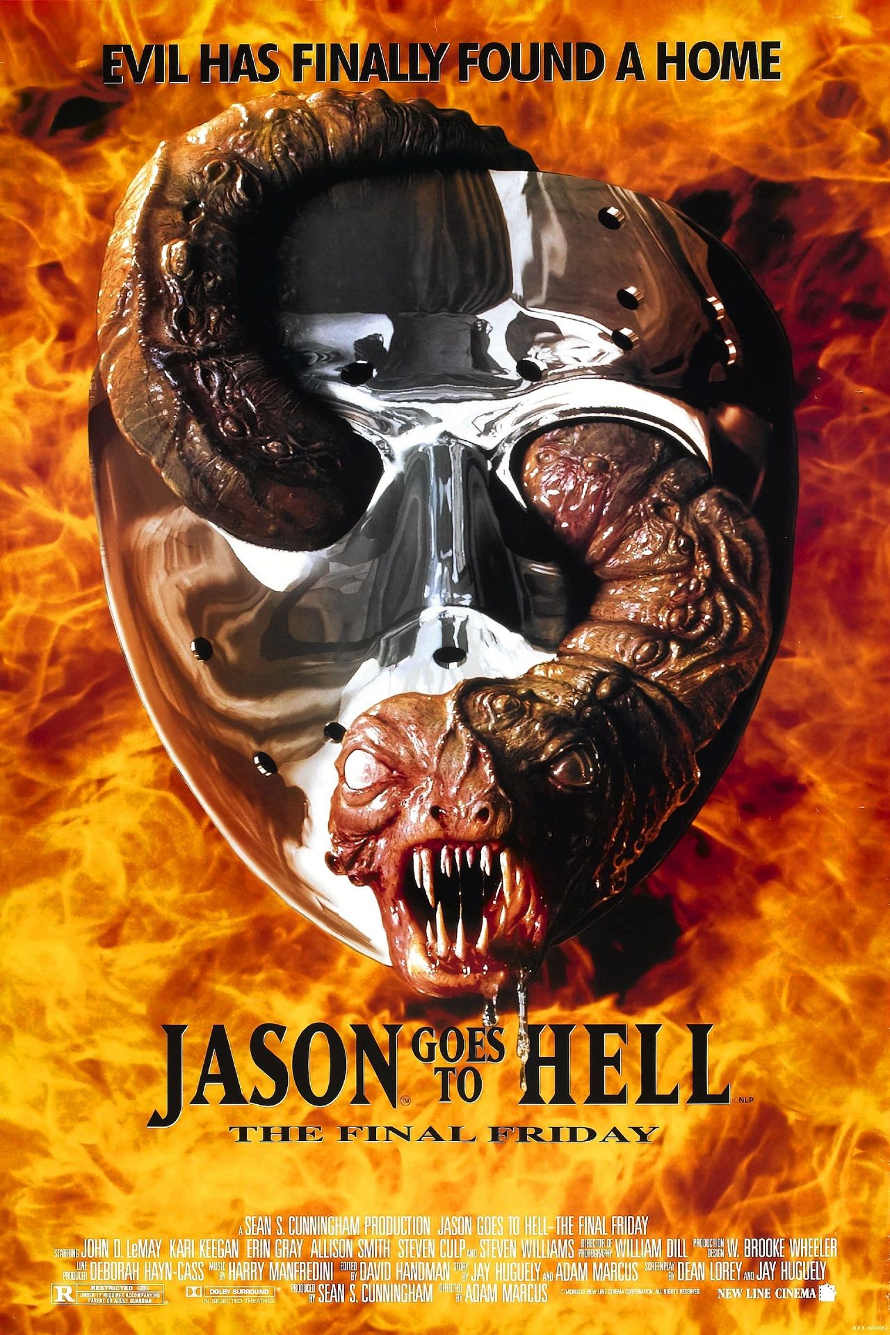 Jason va al infierno el cartel de la película del viernes final