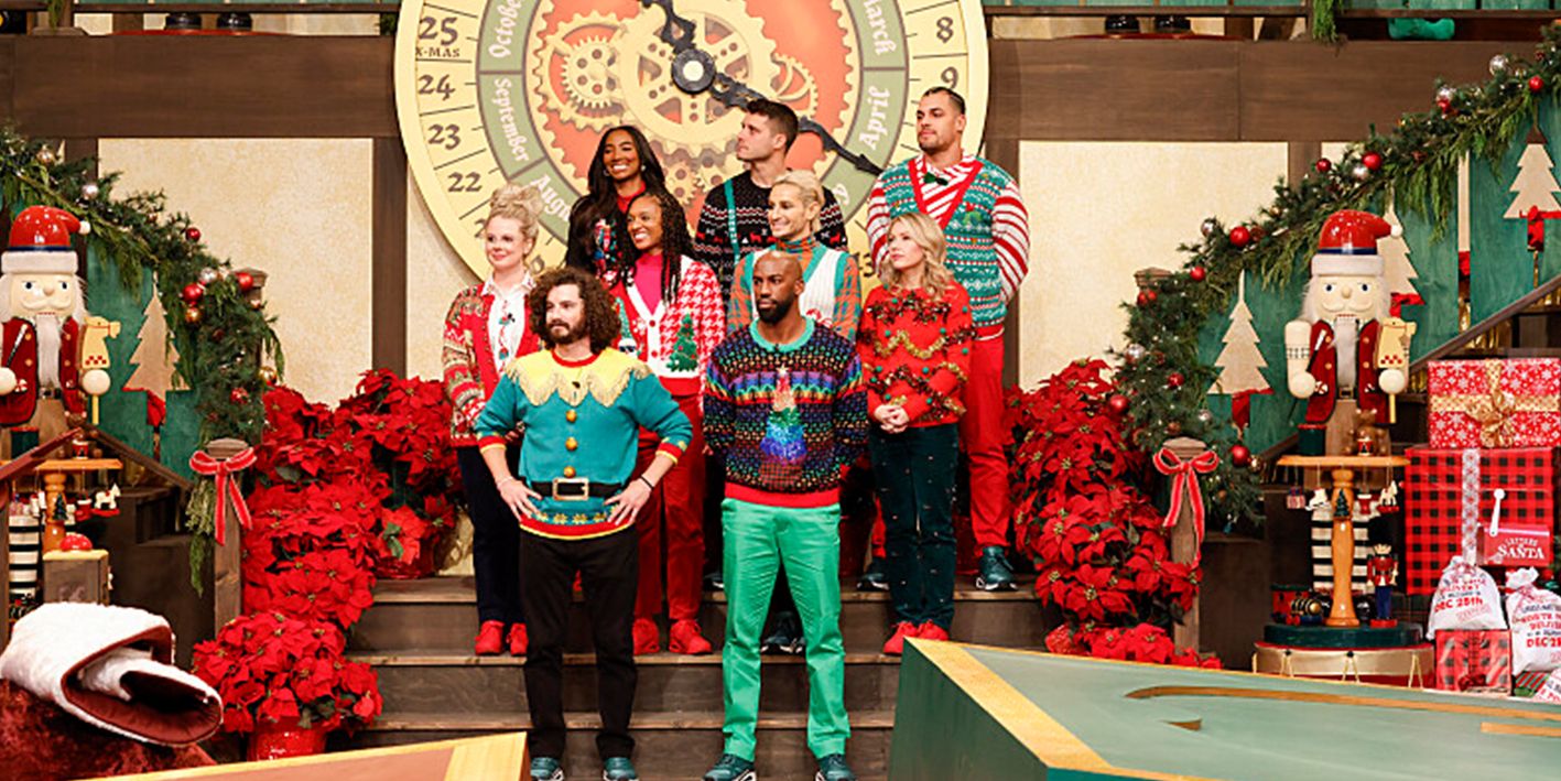 Big Brother Reindeer Games todos los invitados de la casa decoraciones temáticas navideñas-2023