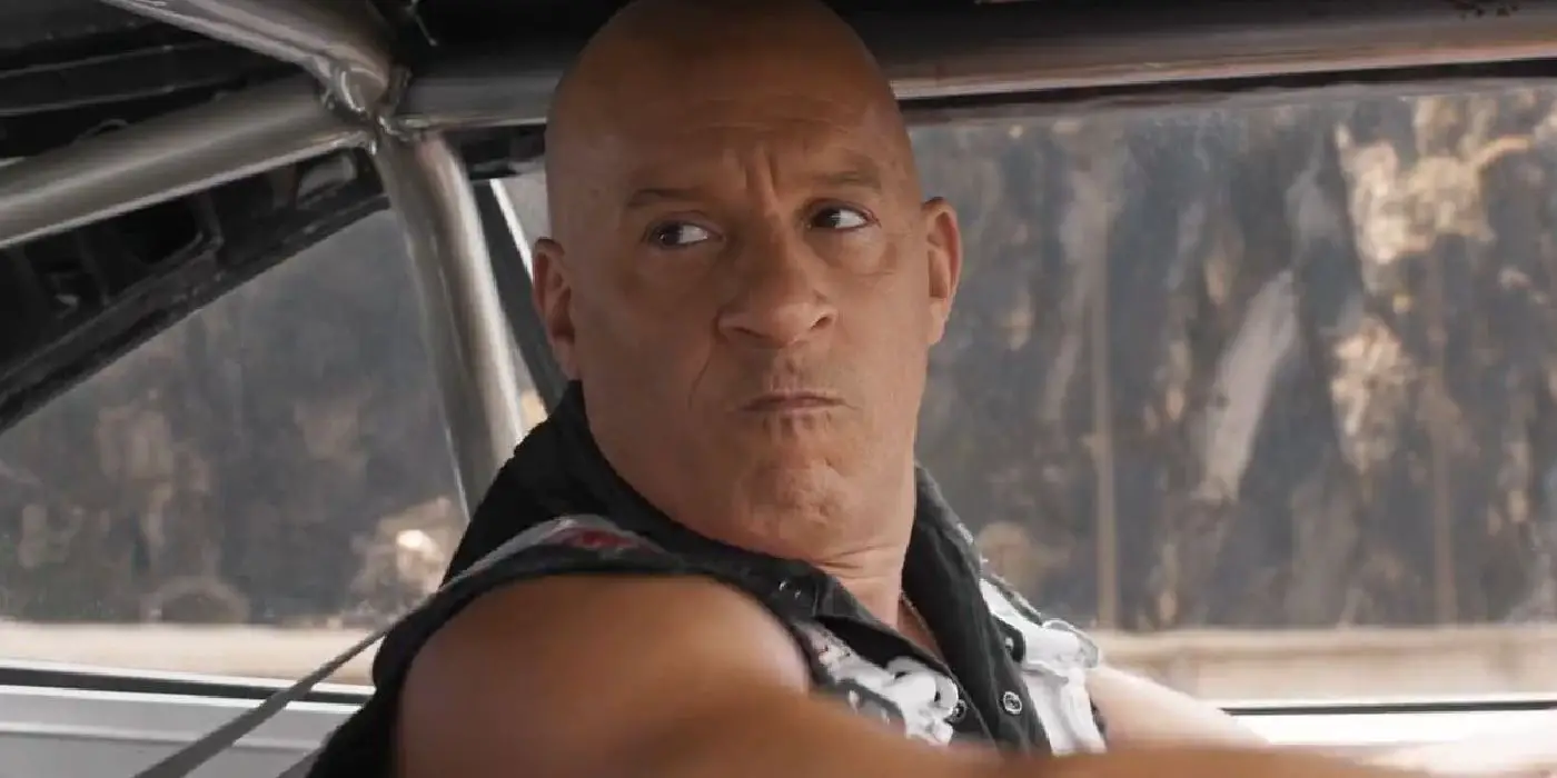 Vin Diesel como Dom luciendo preocupado en Fast X