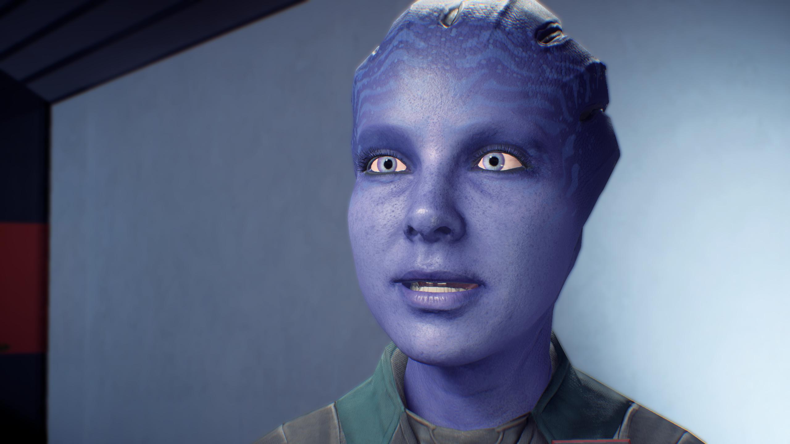Una asari de Mass Effect: Andrómeda