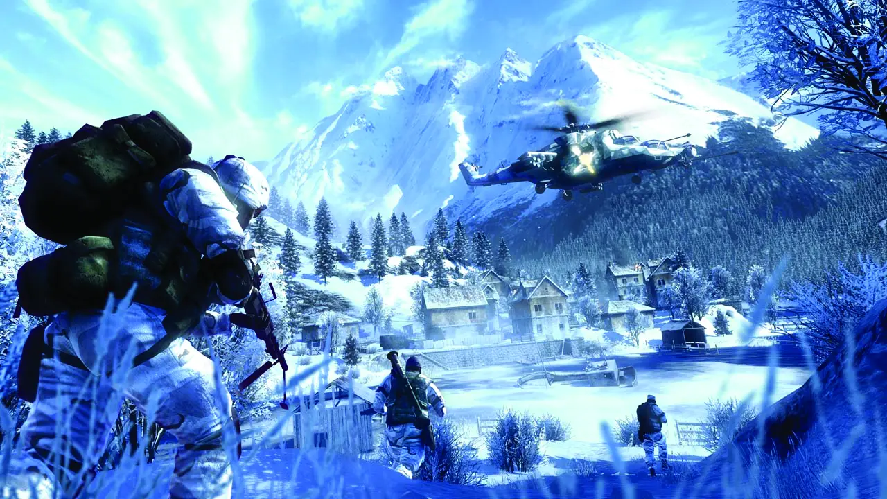 Captura de pantalla del mapa de Battlefield Bad Company 2