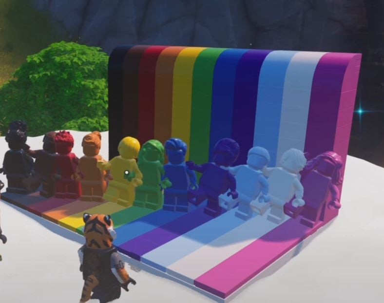 Nube arcoíris en LEGO Fortnite