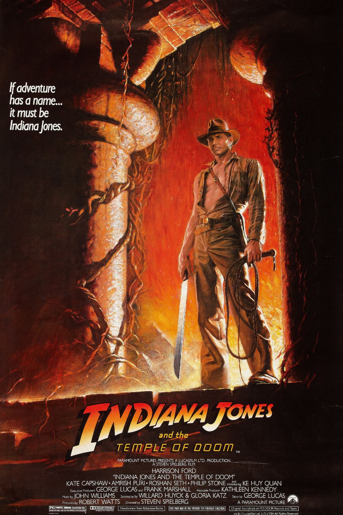 Póster de la película Indiana Jones y el templo maldito
