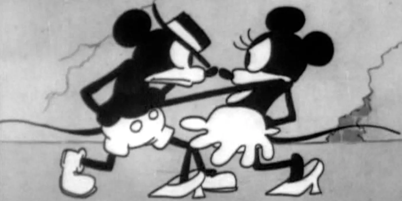 Mickey Mouse y Minnie bailan agresivamente