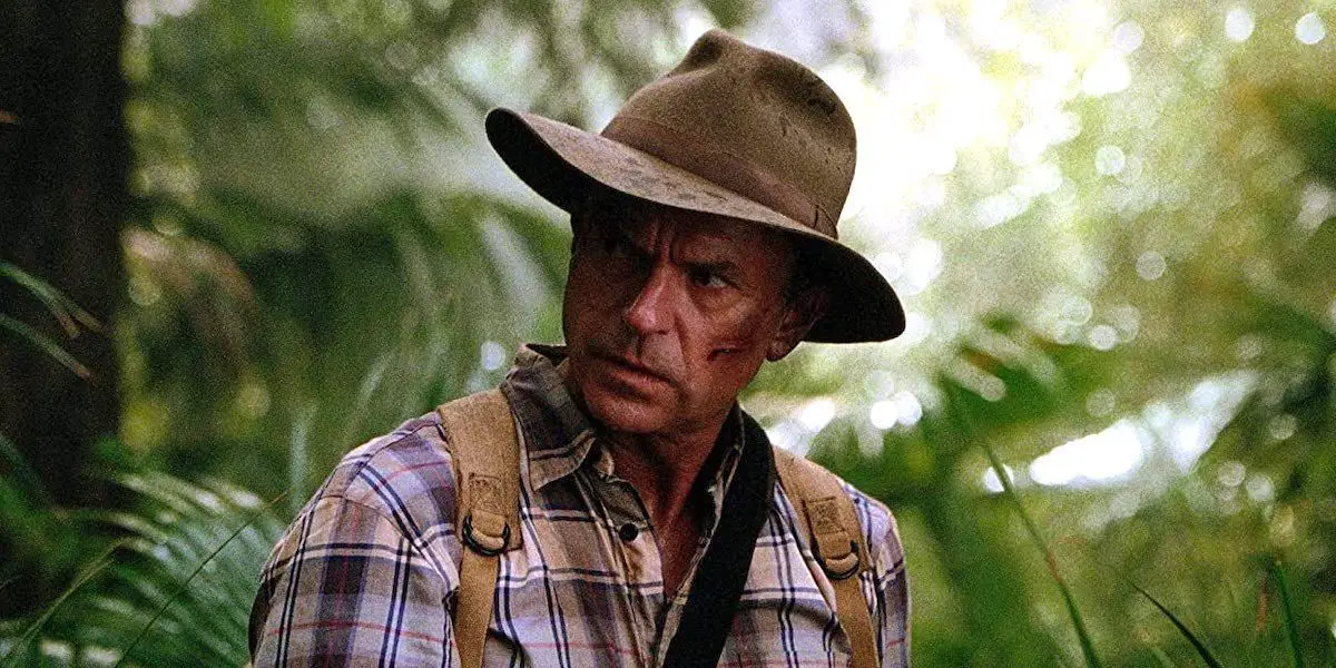 Sam Neill como Alan Grant en Parque Jurásico III