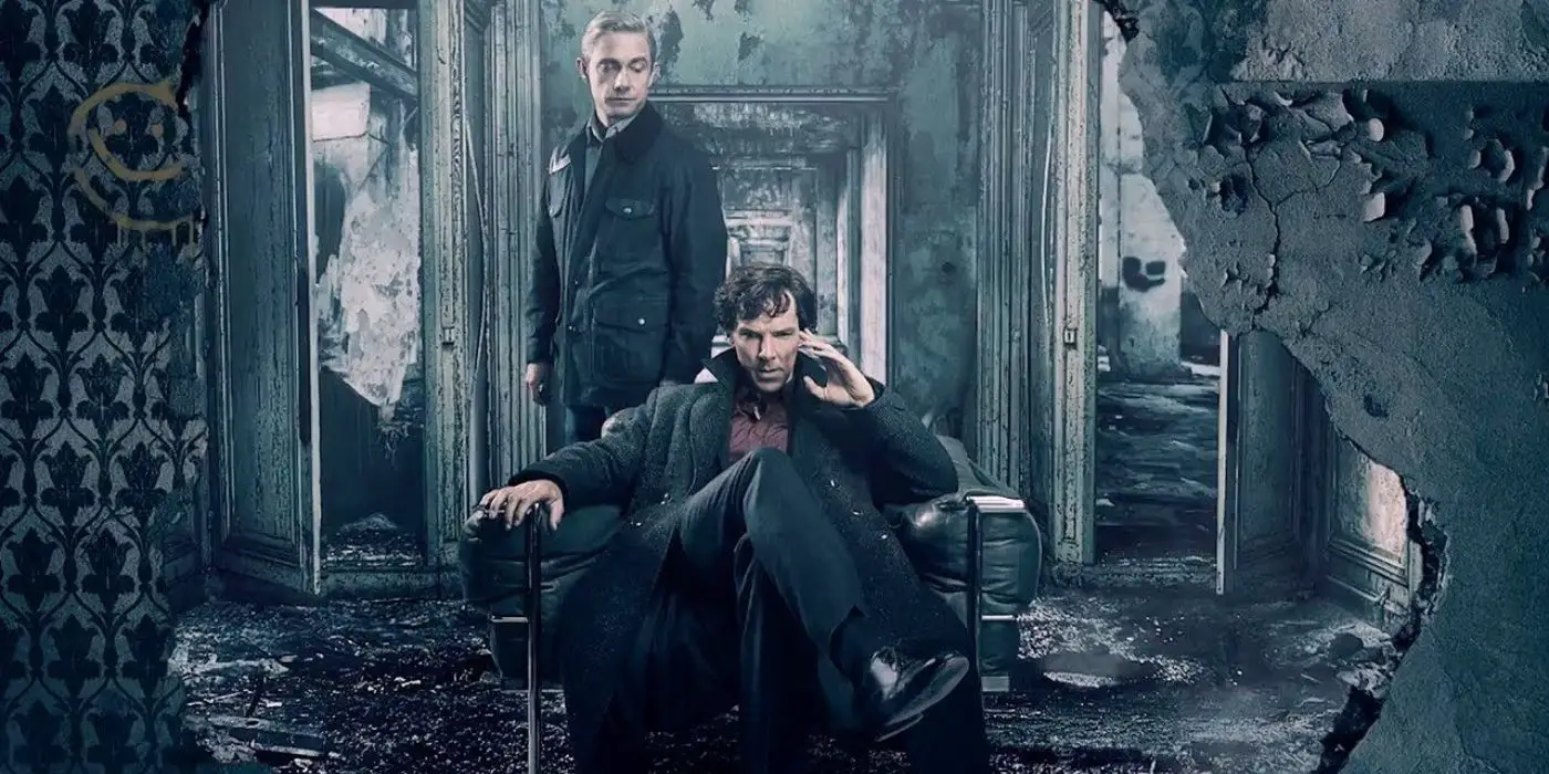 Martin Freeman y Benedict Cumberbatch como Watson y Holmes en Sherlock