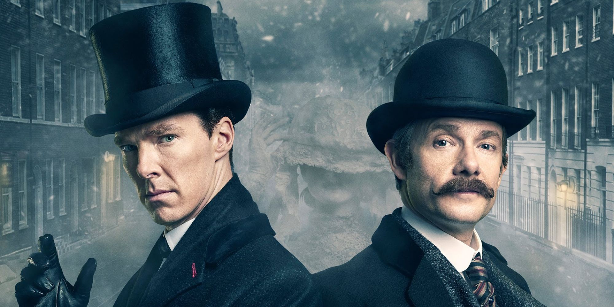 Benedict Cumberbatch y Martin Freeman interpretan a Sherlock Holmes y al Dr. Watson en Sherlock de la BBC