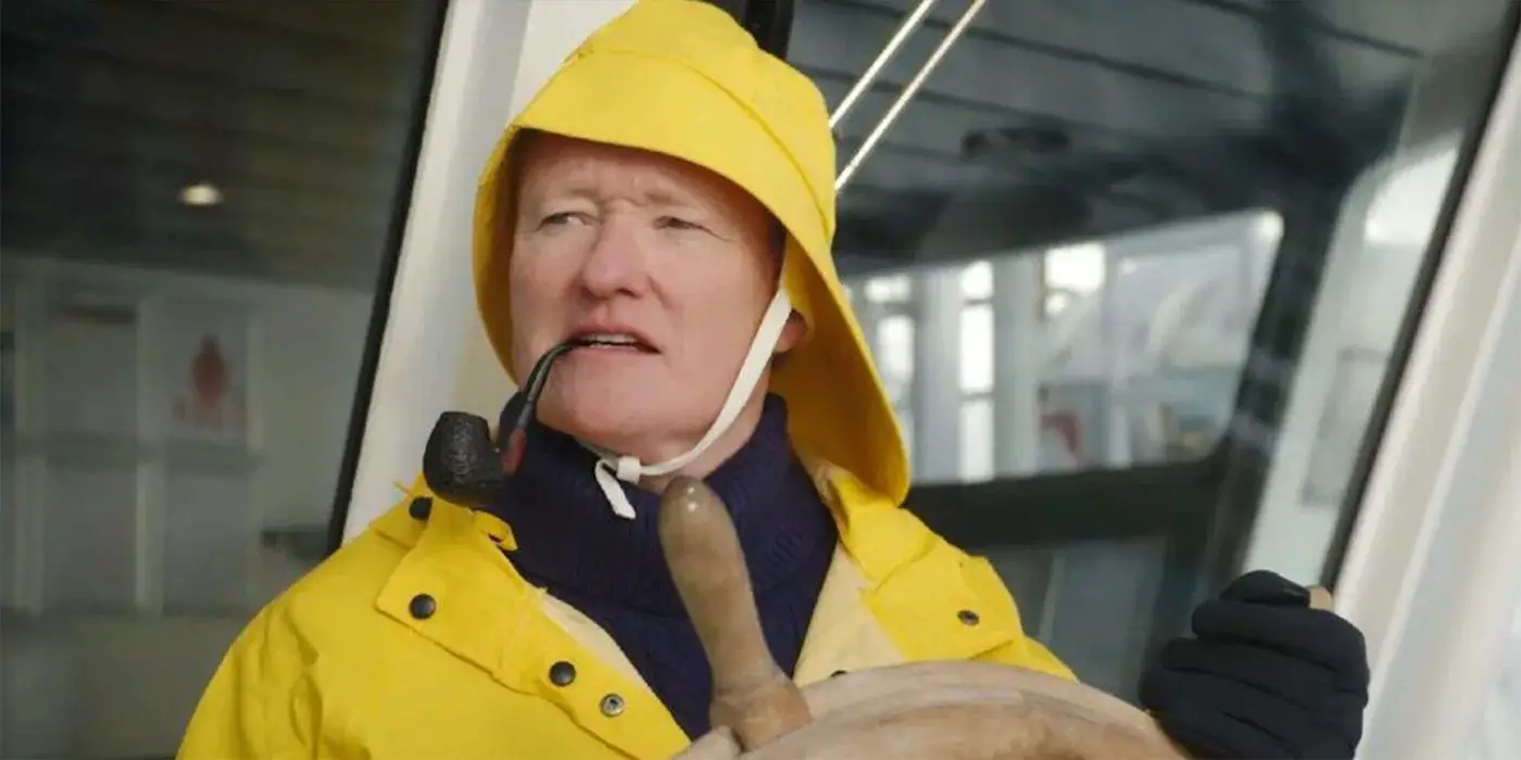 Conan O'Brien vestido de marinero en Conan O'Brien Must Go