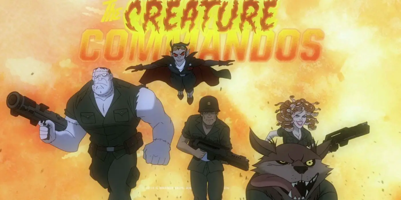 Los Creature Commandos como se ven en el corto animado DC Showcase: Sgt.  Roca