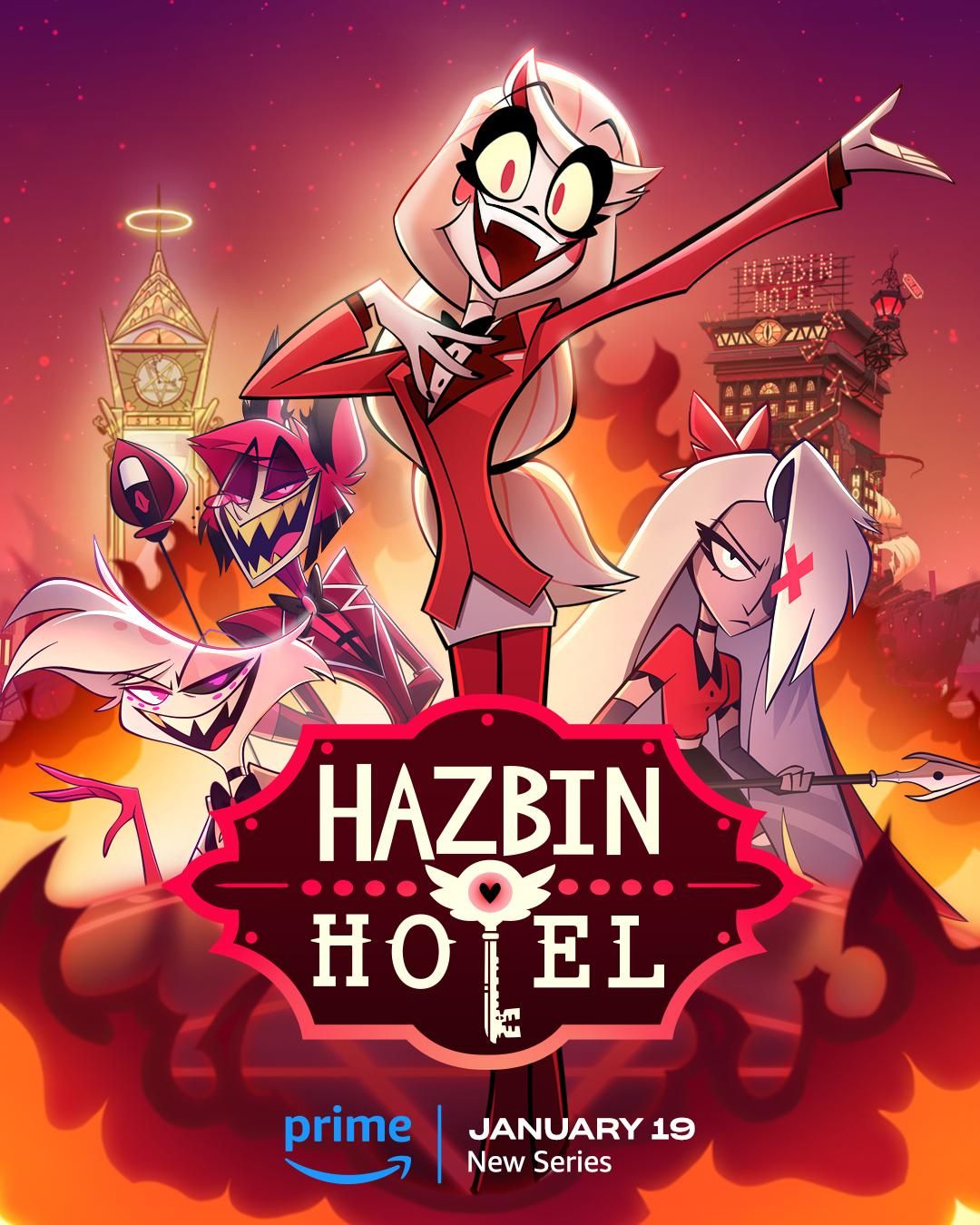 Programa de televisión del hotel Hazbin Póster