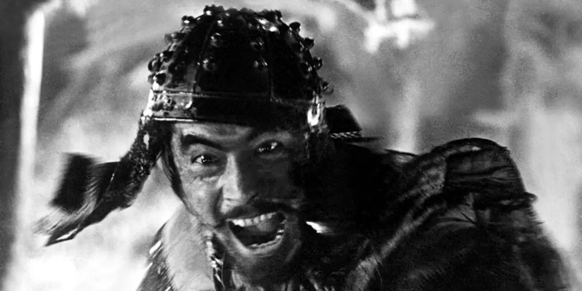 Toshirō Mifune como Kikuchiyo en 'Los siete samuráis'