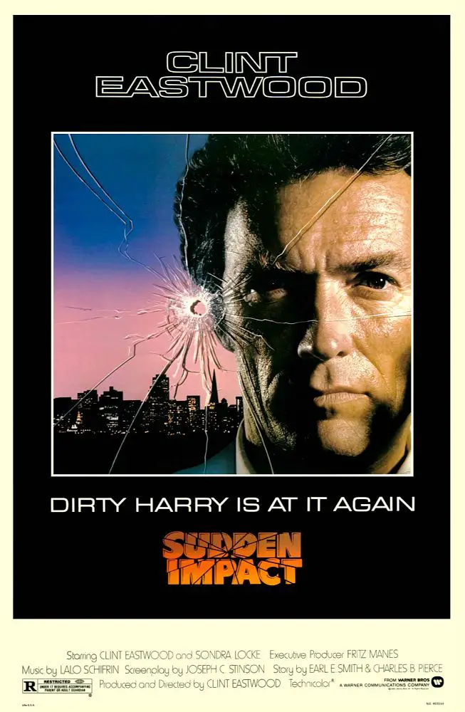 Cartel de la película Impacto Súbito de Clint Eastwood