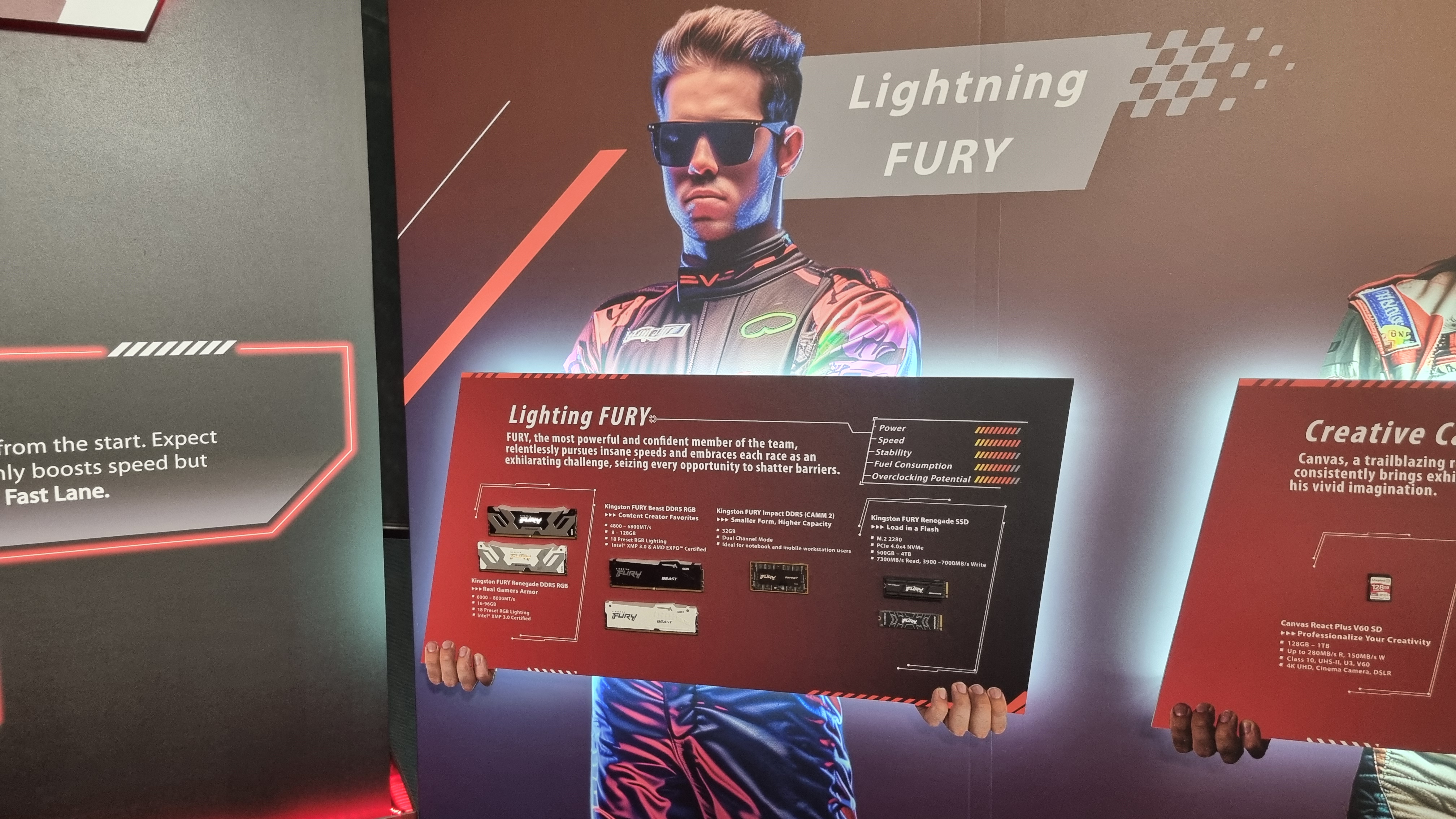 RAM Lightning Fury DDR5 en la gira de Kingston en Computex 2024