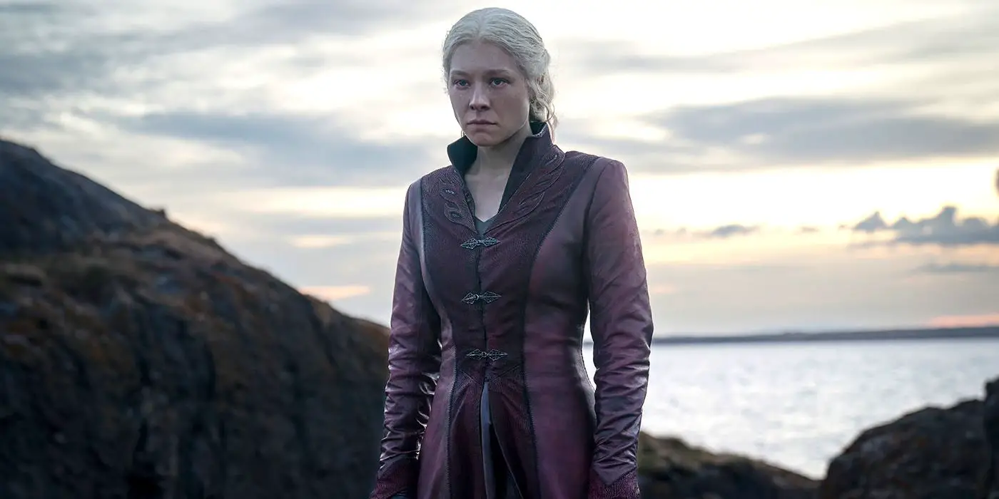 Emma D'Arcy como Rhaenyra Targaryen en La Casa del Dragón Temporada 2